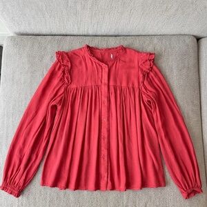 Mango | Red Blouse